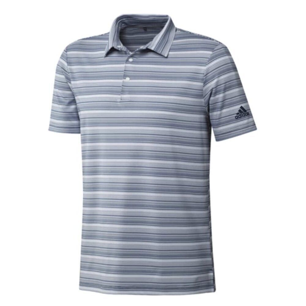 Adidas Primegreen Heather Snap‎ Polo Shirt in Crew Navy/White, Size XL